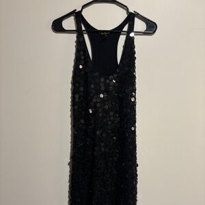 Forever 21 Black Sequin Midi Dress